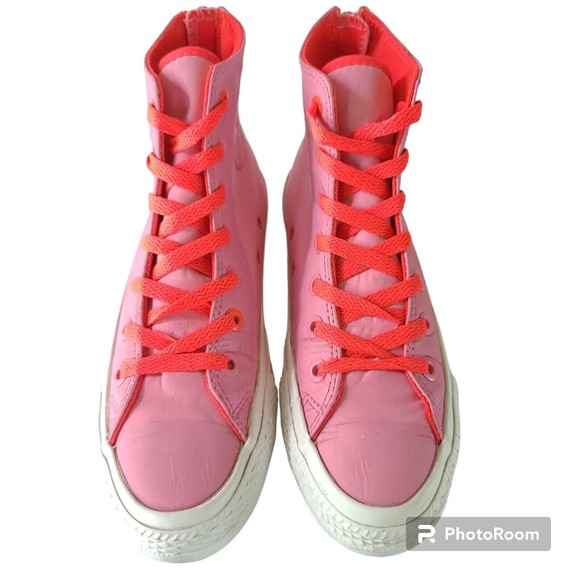 Converse Chuck Taylor Pink All Star Kids Size 5 Skater Shoes Sneakers 244249C - Picture 6 of 11